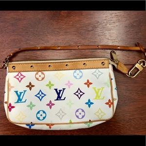 Authentic LOUIS VUITTON Murakami Pouchette Bag